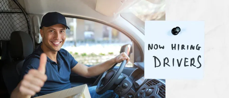 Happy driver ready to go after going through a driver recruitment agency and training program