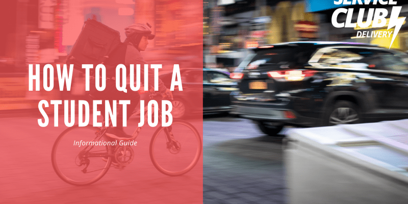 how to quit a student job