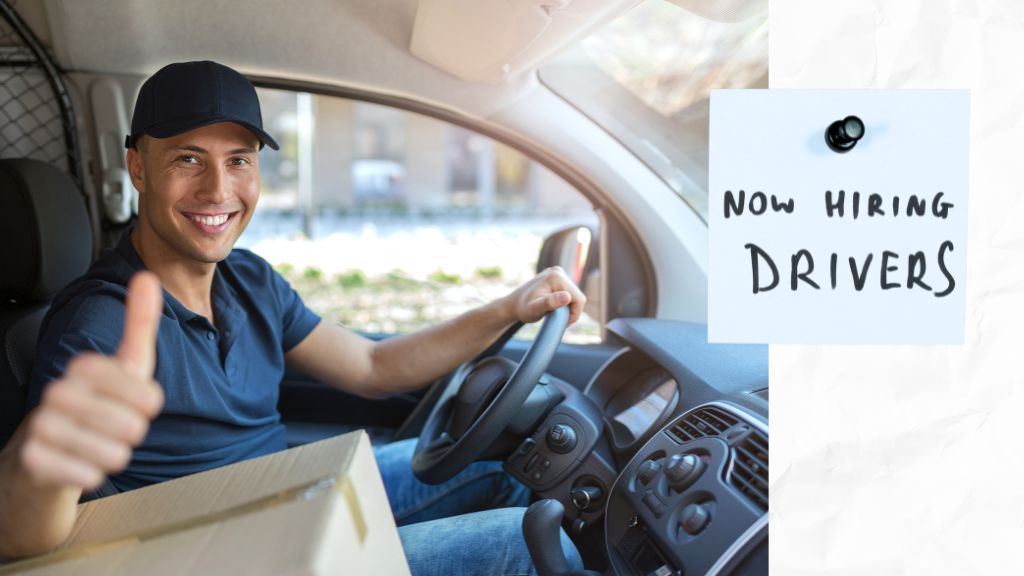 Happy driver ready to go after going through a driver recruitment agency and training program